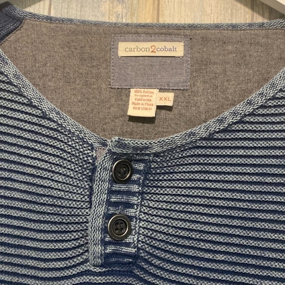 Carbon2Cobalt Men's Waterman Sweater | Blue | XXL - Picture 3 of 10